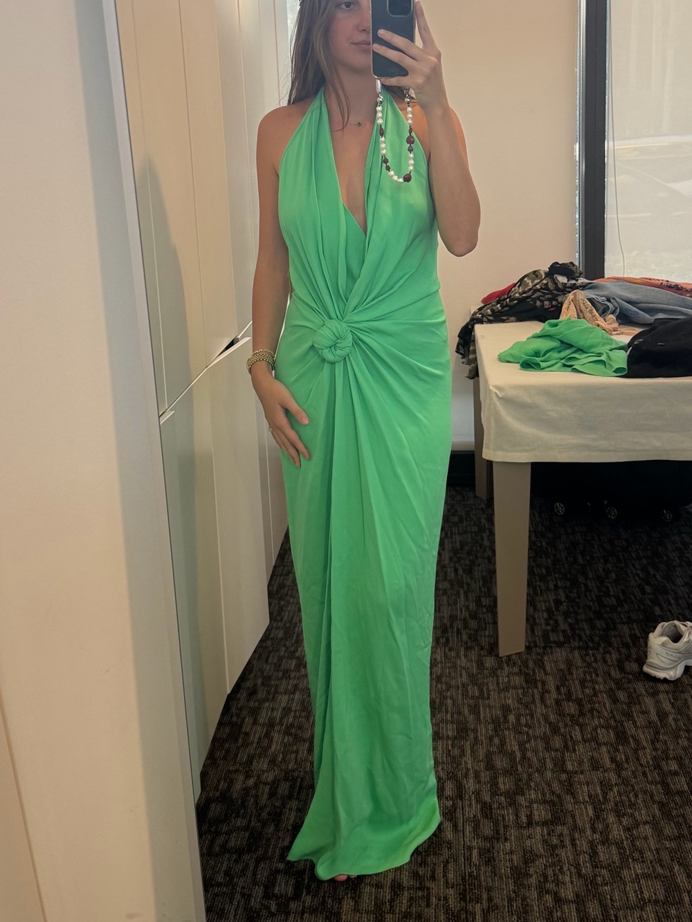 Silvia Tcherassi Green Knot gown